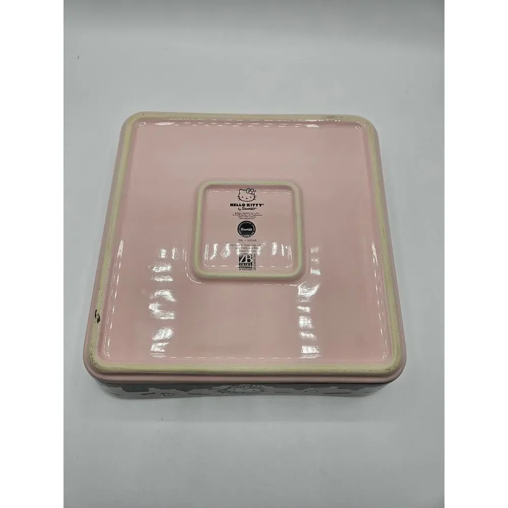 Hello Kitty Halloween Baking Dish Mummy Bats Ghosts Pink‎ 9 x 9 NEW Sanrio
